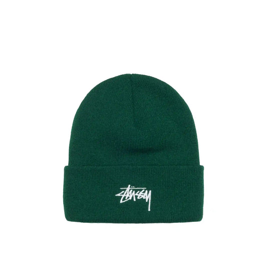 Stussy Stock Cuff Beanie, spruce - Tiki Room Skateboards - 1