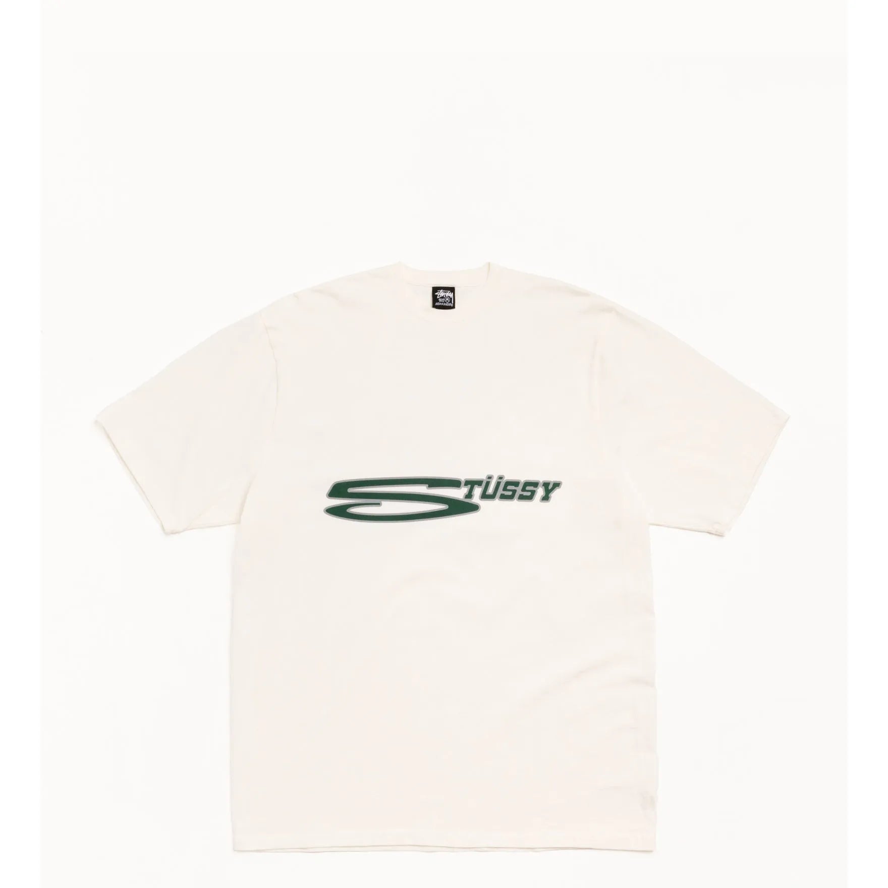 Stussy Stretch Pigment Dyed Tee, natural - Tiki Room Skateboards - 1