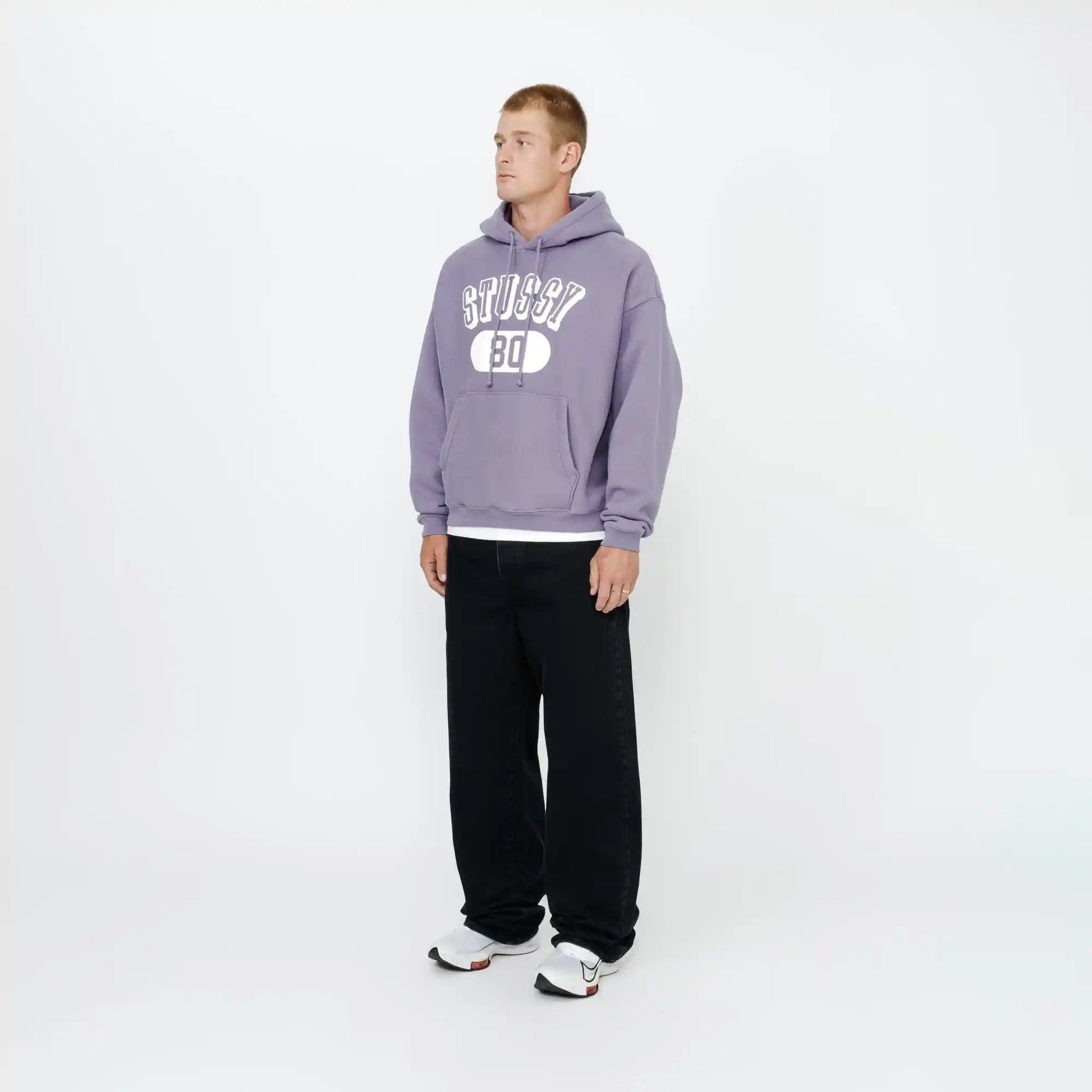 Stussy Stussy 80 Relaxed Hood, ash purple - Tiki Room Skateboards - 4