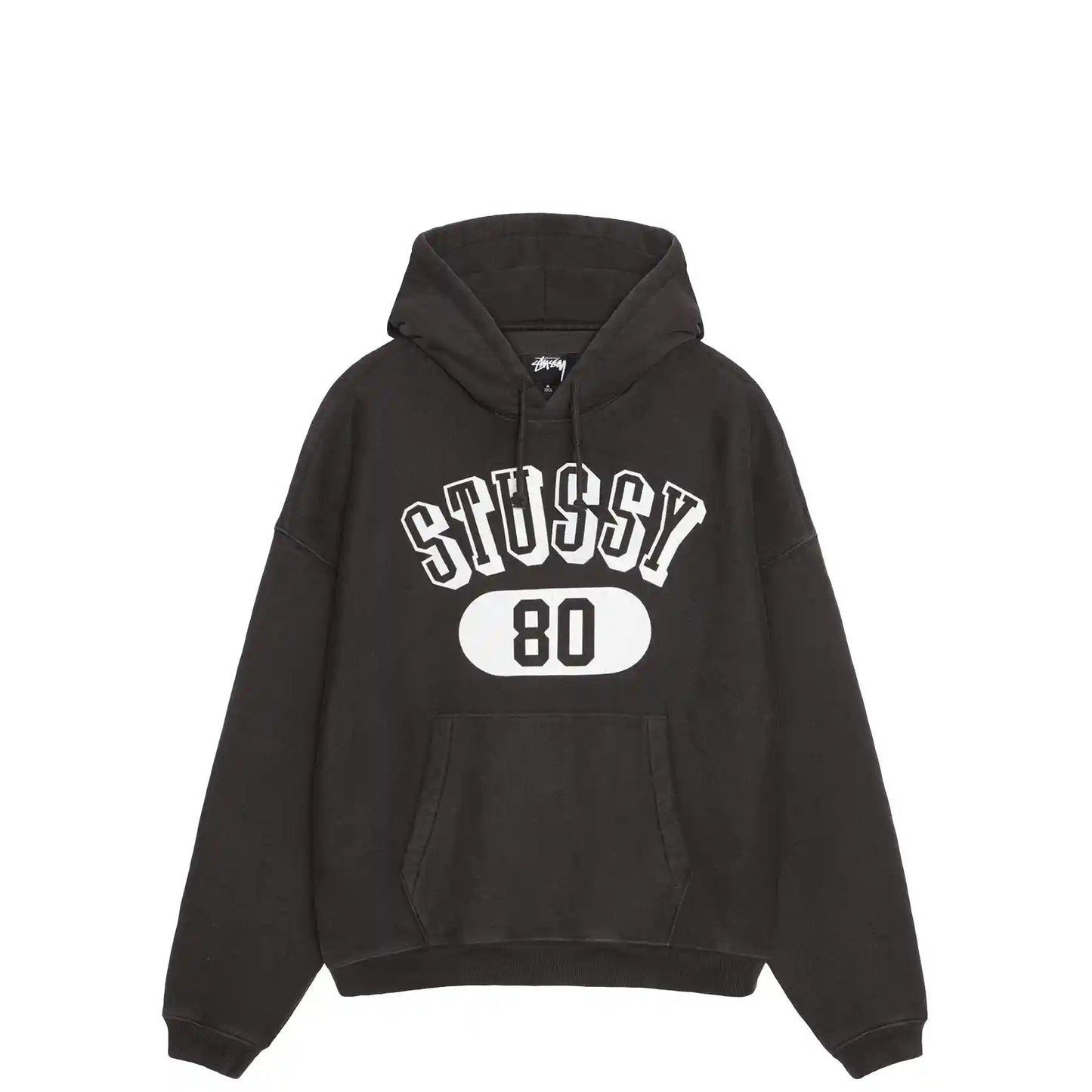 Stussy Stussy 80 Relaxed Hood, washed black - Tiki Room Skateboards - 1