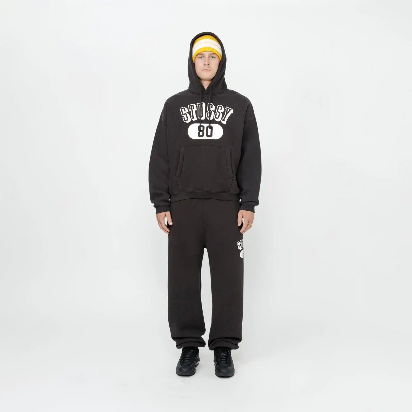 Stussy Stussy 80 Relaxed Hood, washed black - Tiki Room Skateboards - 2