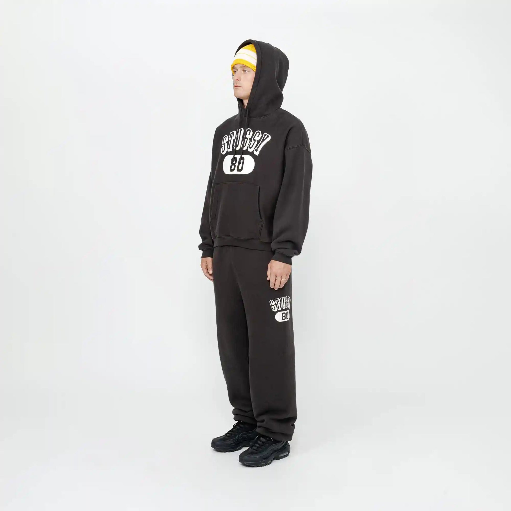 Stussy Stussy 80 Relaxed Hood, washed black - Tiki Room Skateboards - 4