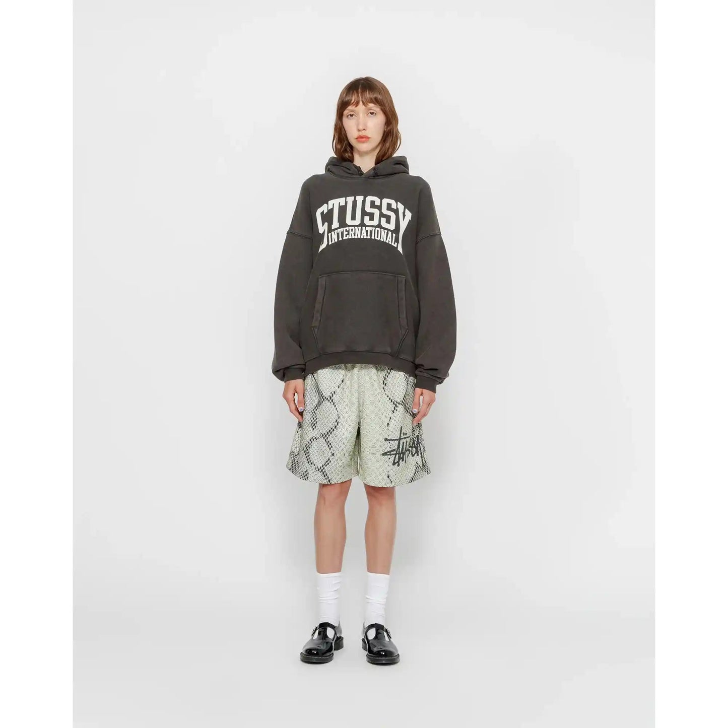 Stussy Stussy Intl Relaxed Hood, washed black - Tiki Room Skateboards - 3