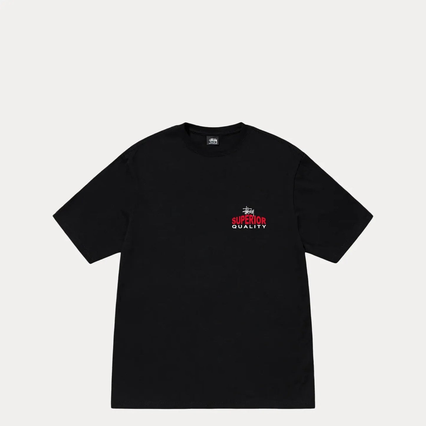 Stussy Superior Quality Tee, black - Tiki Room Skateboards - 2
