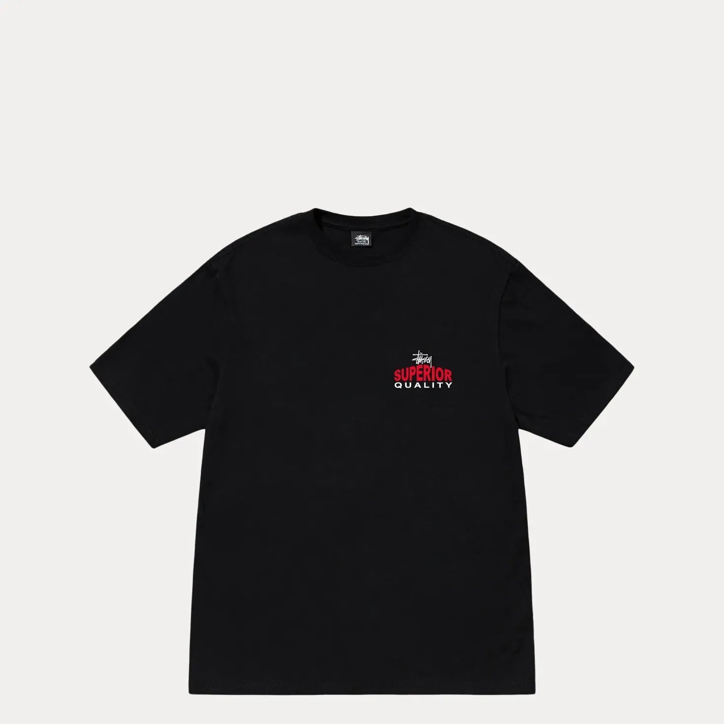 Stussy Superior Quality Tee, black - Tiki Room Skateboards - 2