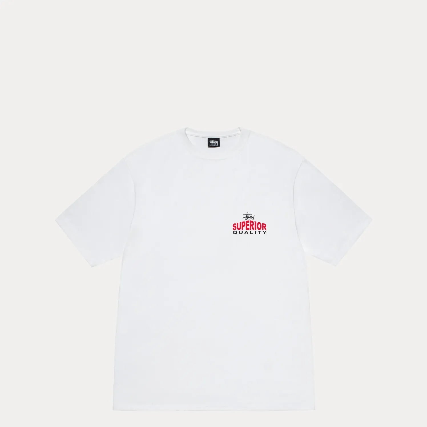 Stussy Superior Quality Tee, white - Tiki Room Skateboards - 2