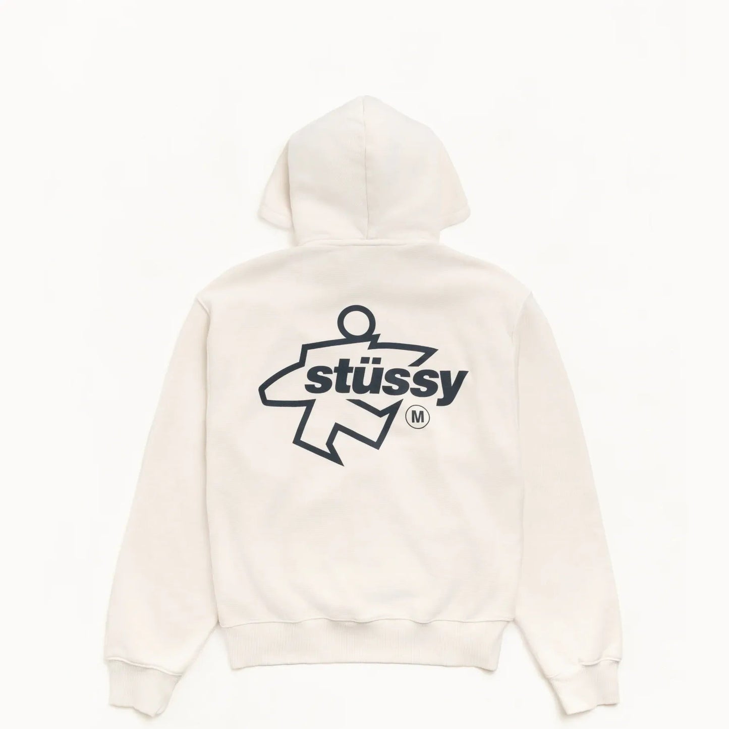 Stussy Surf Size Garment Dyed Zip Hood, bone - Tiki Room Skateboards - 1