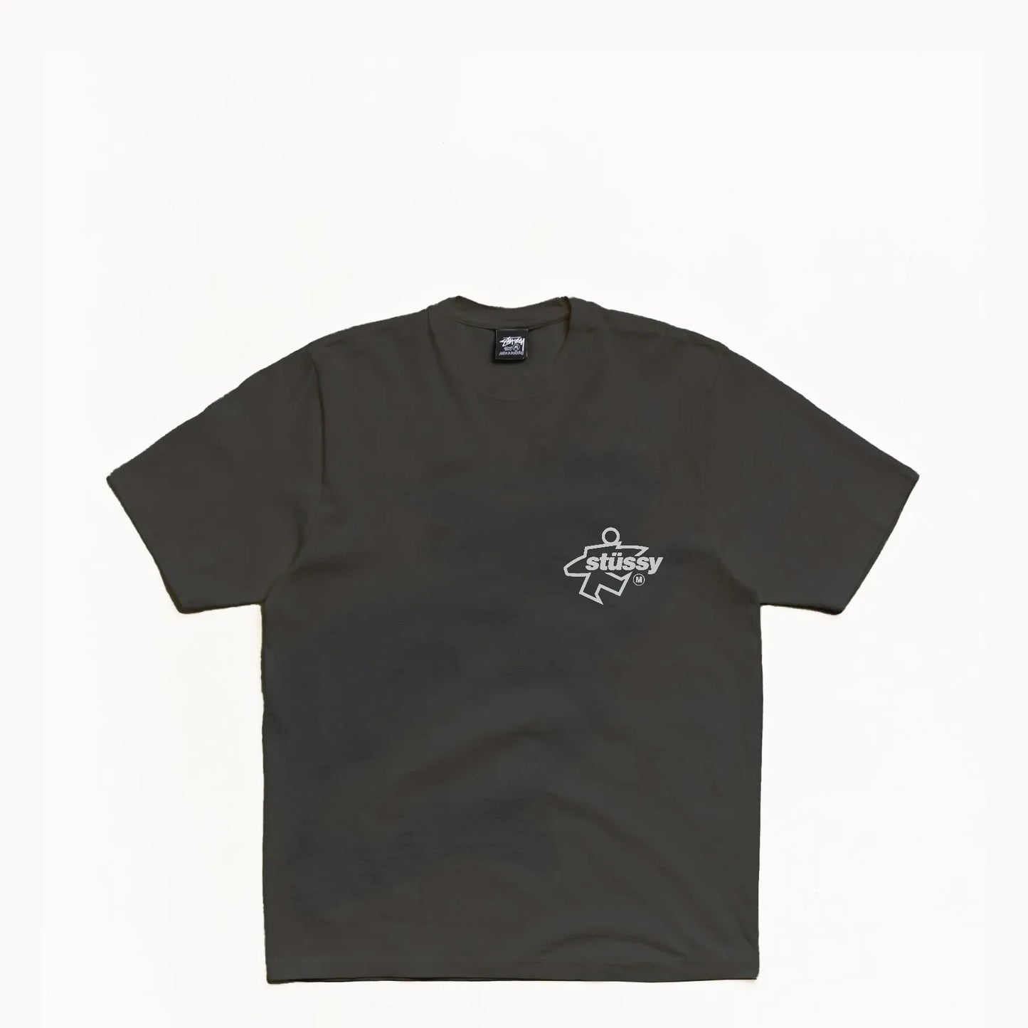 Stussy Surf Size Pigment Dyed Tee, faded black - Tiki Room Skateboards - 2