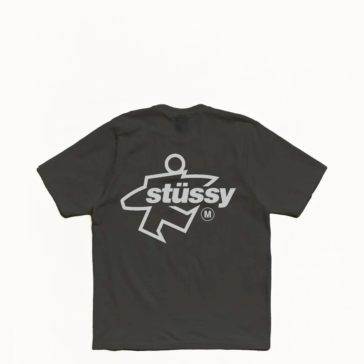 Stussy Surf Size Pigment Dyed Tee, faded black - Tiki Room Skateboards - 1