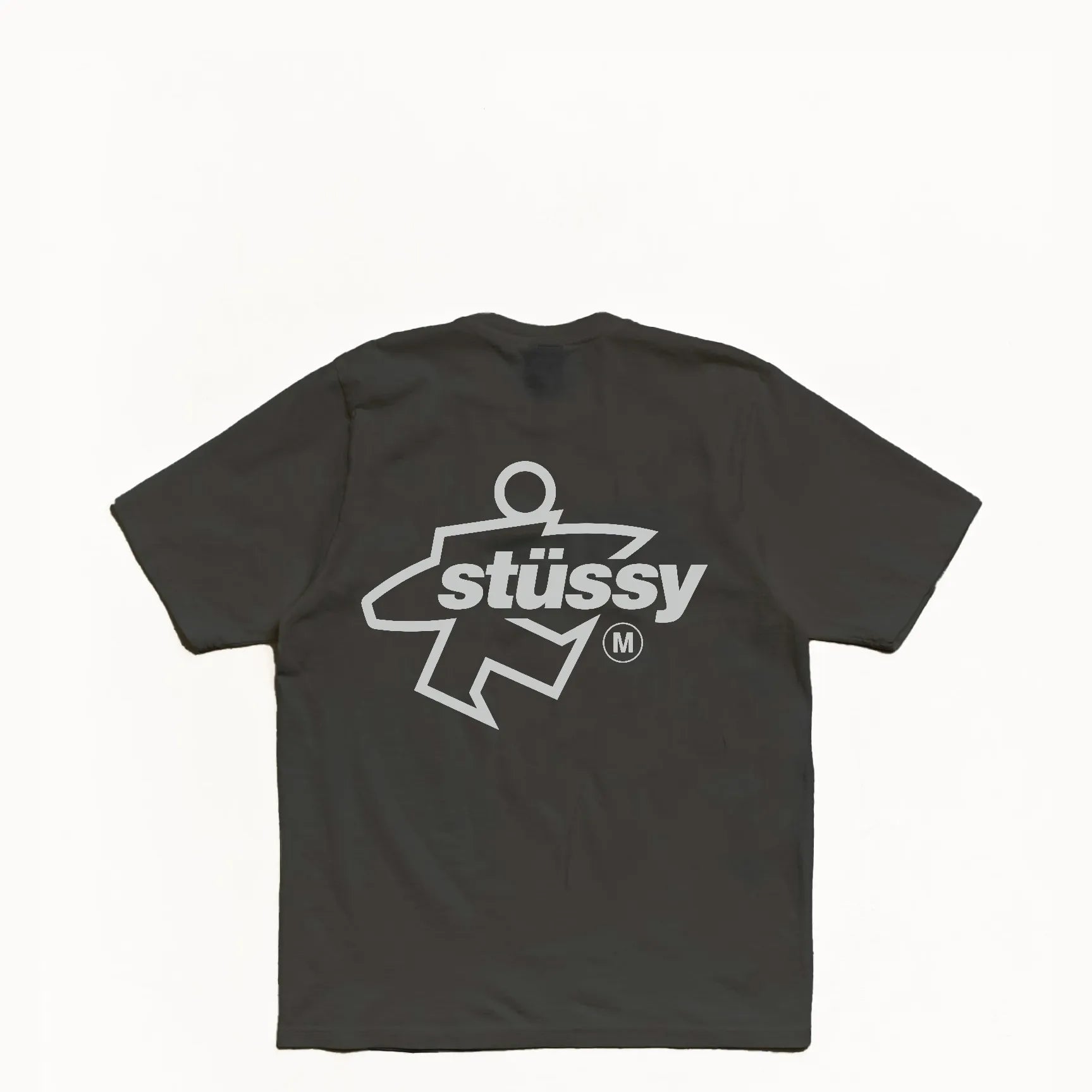 Stussy Surf Size Pigment Dyed Tee, faded black - Tiki Room Skateboards - 1