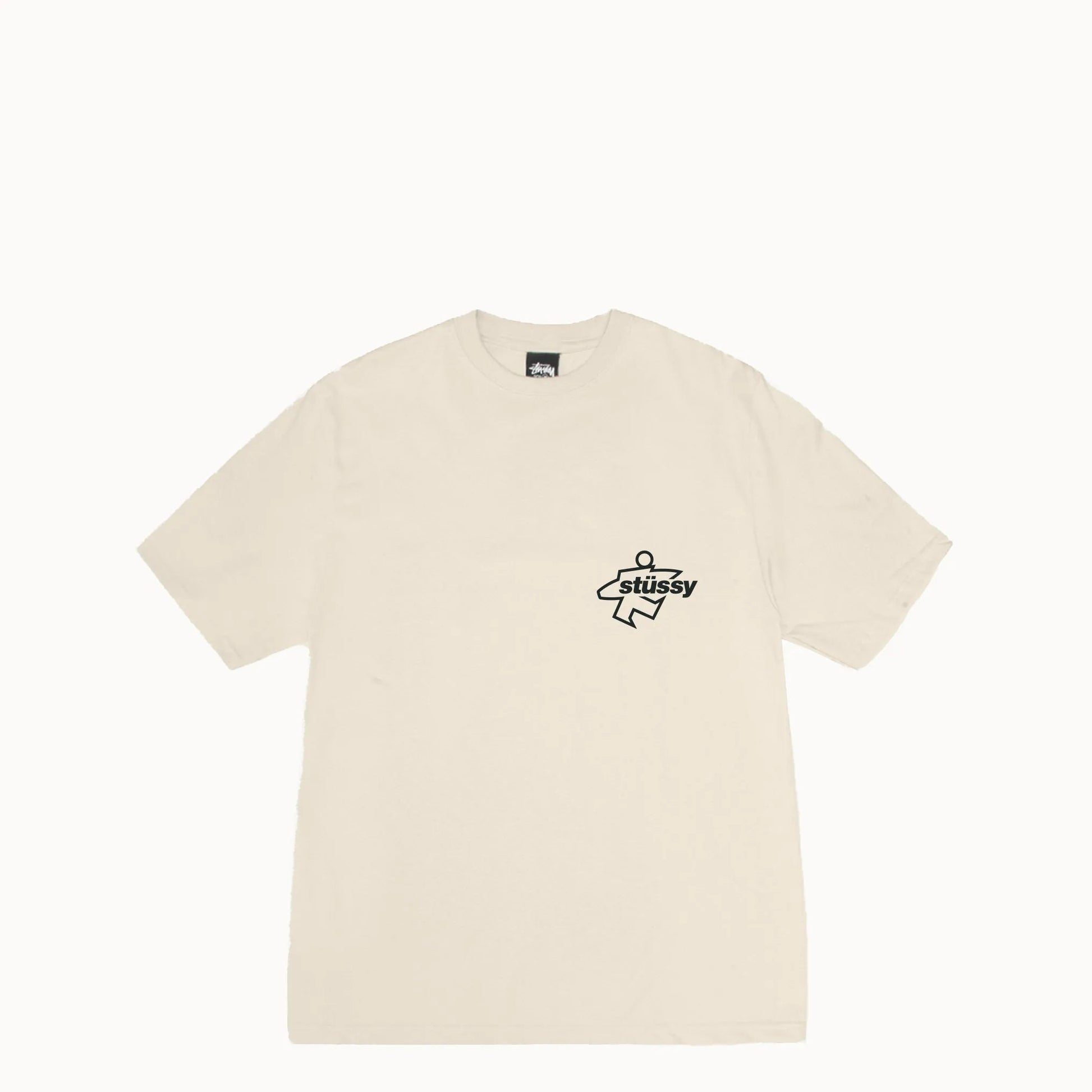 Stussy Surf Size Pigment Dyed Tee, natural - Tiki Room Skateboards - 2