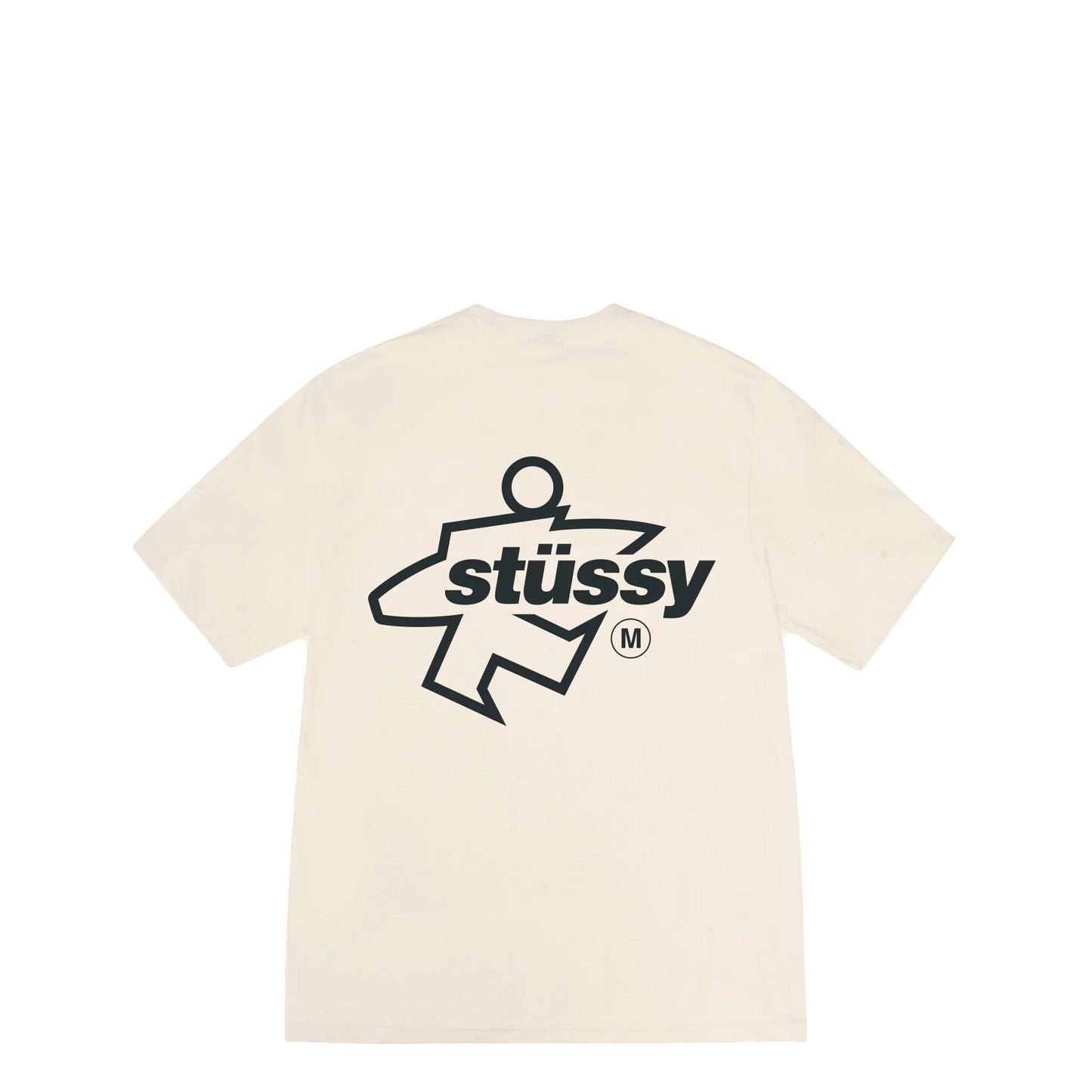 Stussy Surf Size Pigment Dyed Tee, natural - Tiki Room Skateboards - 1