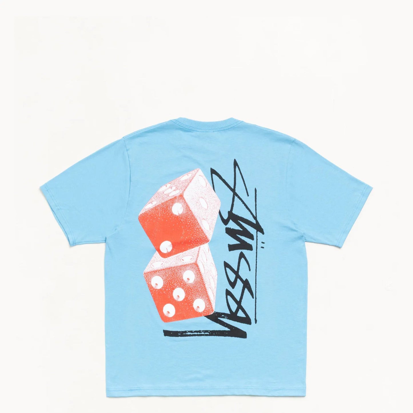 Stussy Tall Dice Tee, sky blue - Tiki Room Skateboards - 1
