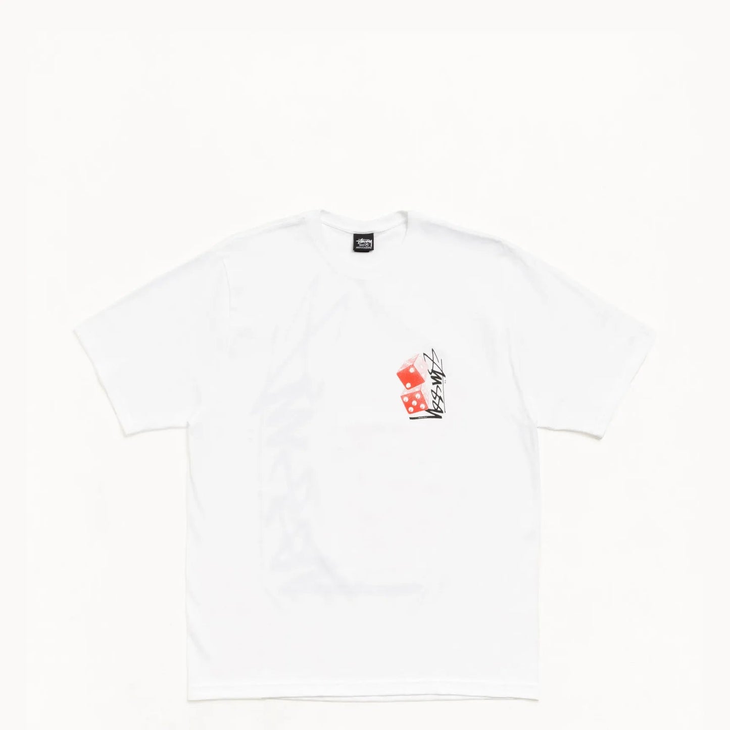 Stussy Tall Dice Tee, white - Tiki Room Skateboards - 2