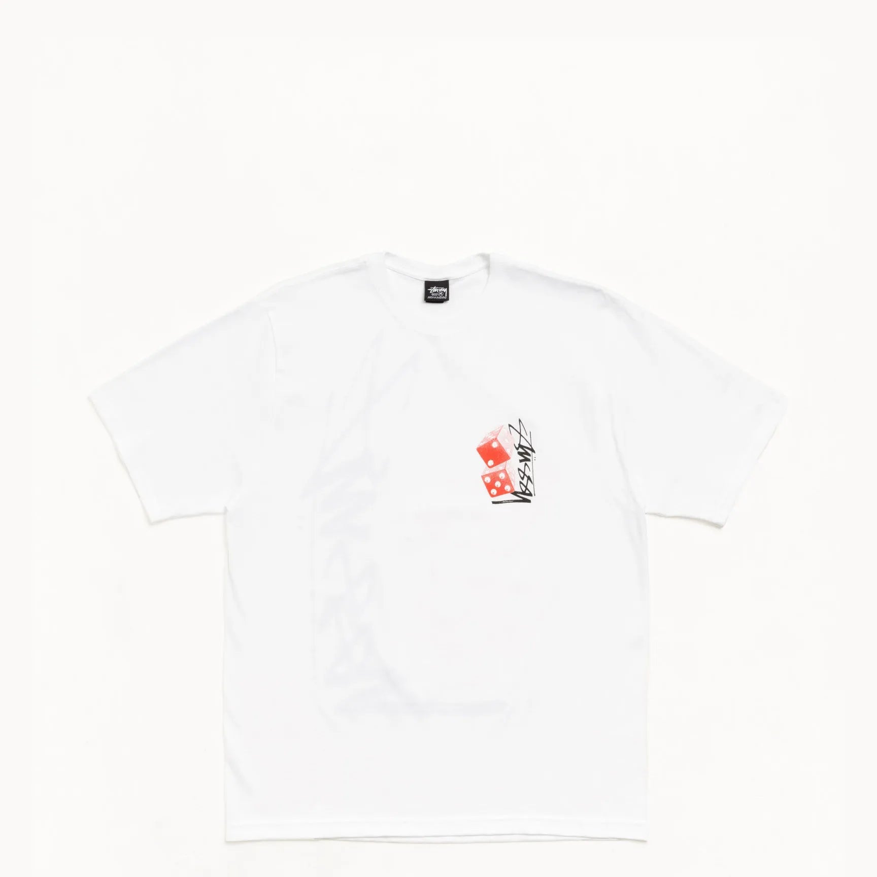 Stussy Tall Dice Tee, white - Tiki Room Skateboards - 2