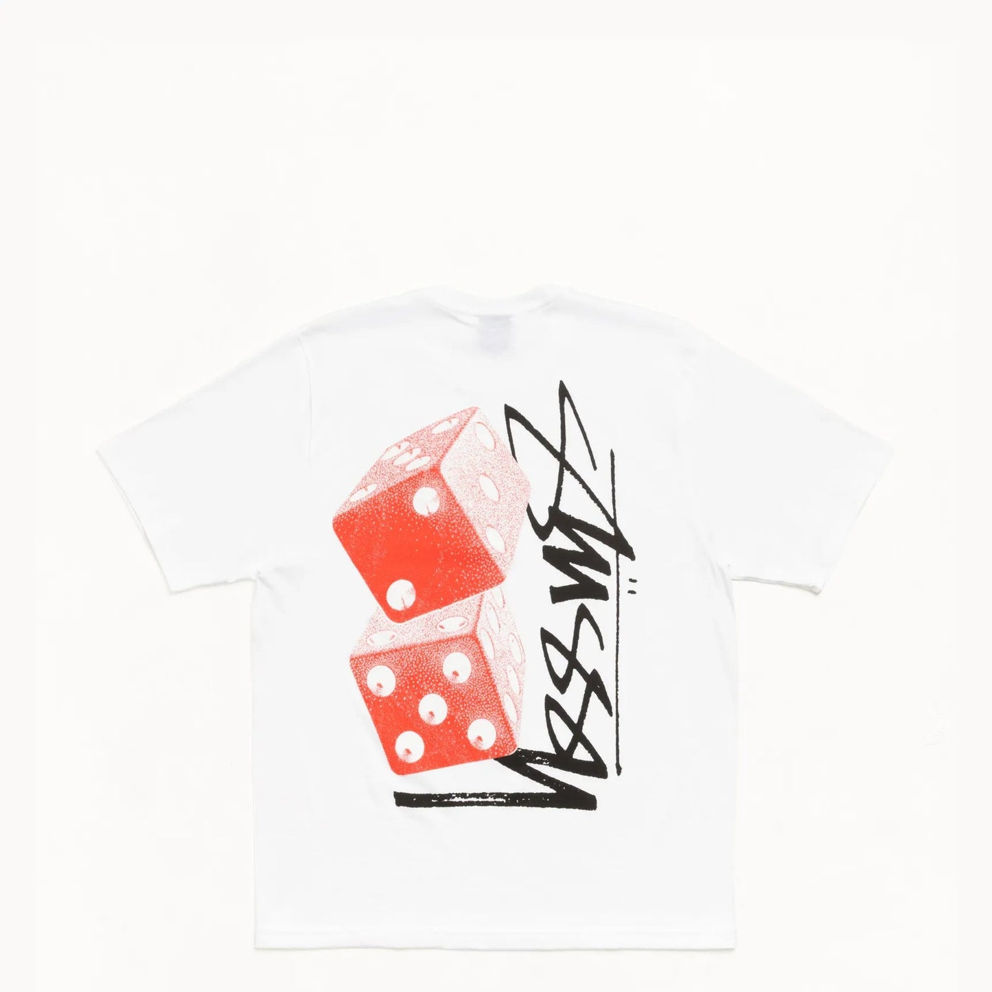 Stussy Tall Dice Tee, white - Tiki Room Skateboards - 1