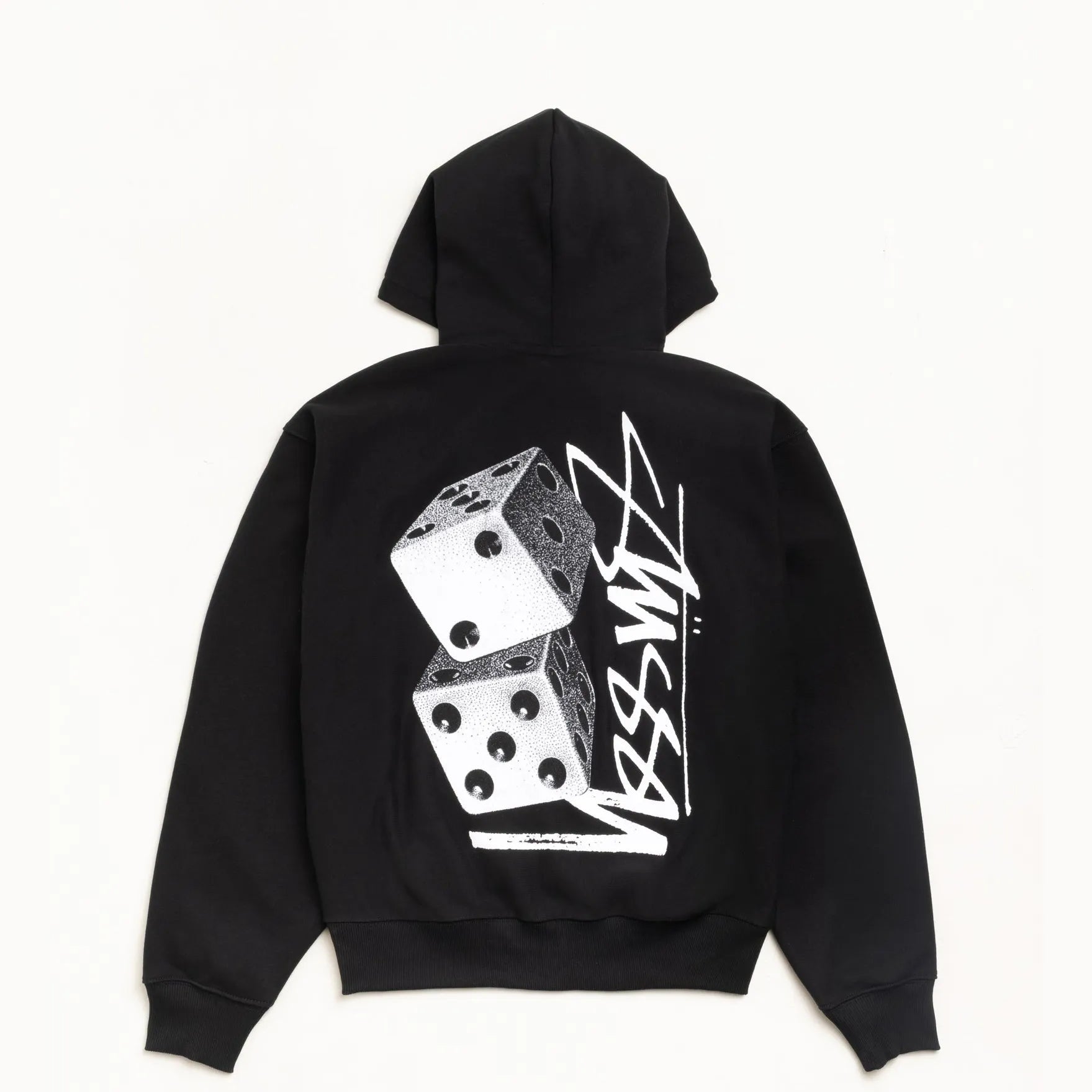 Stussy Tall Dice Zip Hood, black - Tiki Room Skateboards - 1