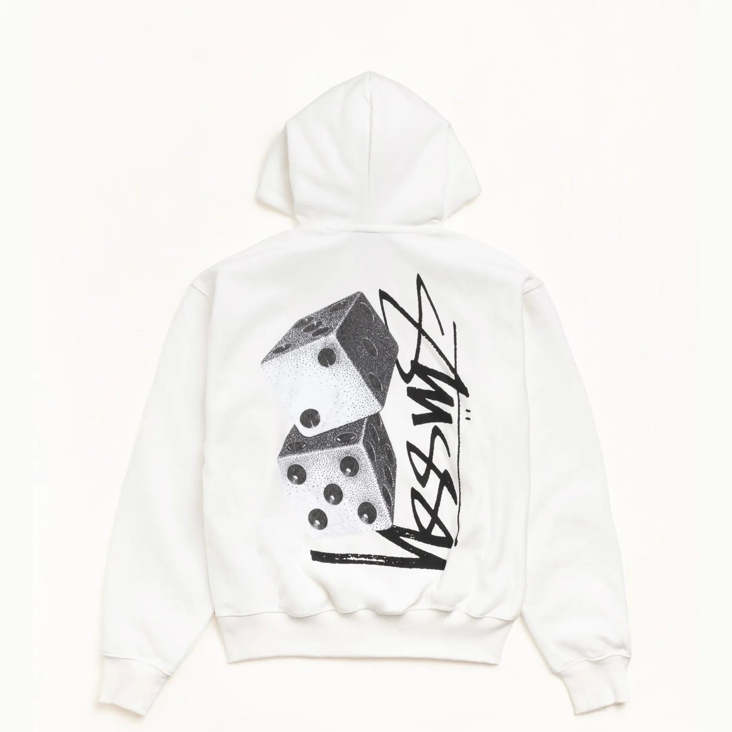Stussy Tall Dice Zip Hood, off white - Tiki Room Skateboards - 1