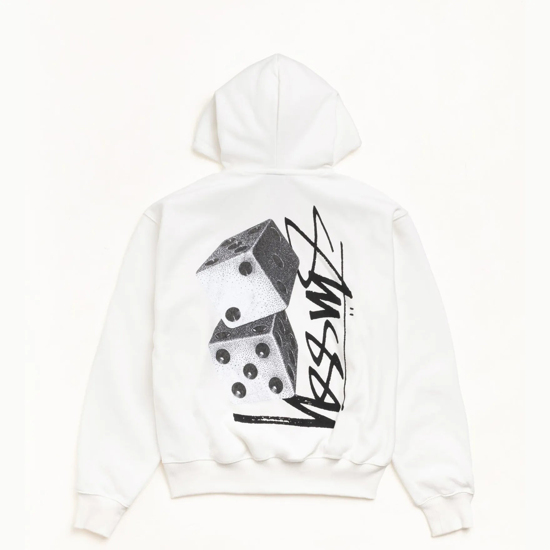Stussy Tall Dice Zip Hood, off white - Tiki Room Skateboards - 1