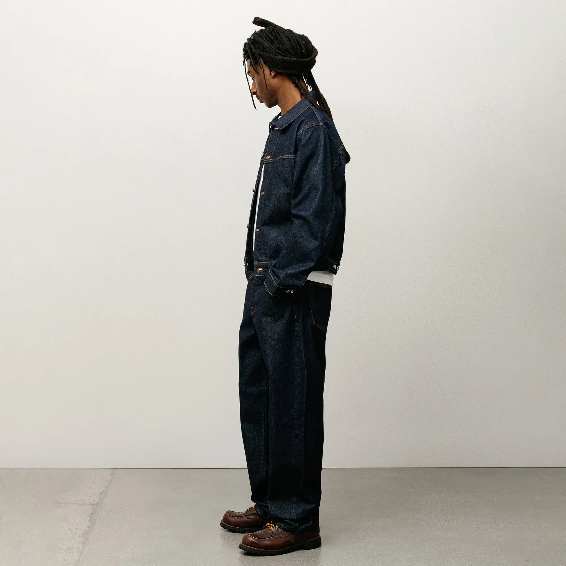 Stussy Trucker Denim, rinsed indigo - Tiki Room Skateboards - 5