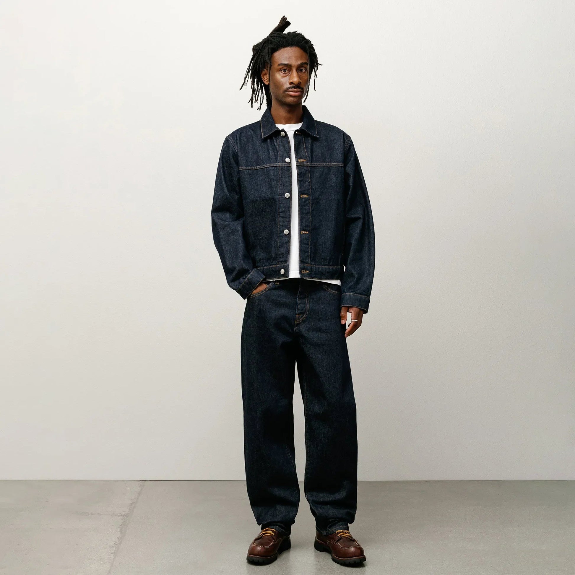 Stussy Trucker Denim, rinsed indigo - Tiki Room Skateboards - 2