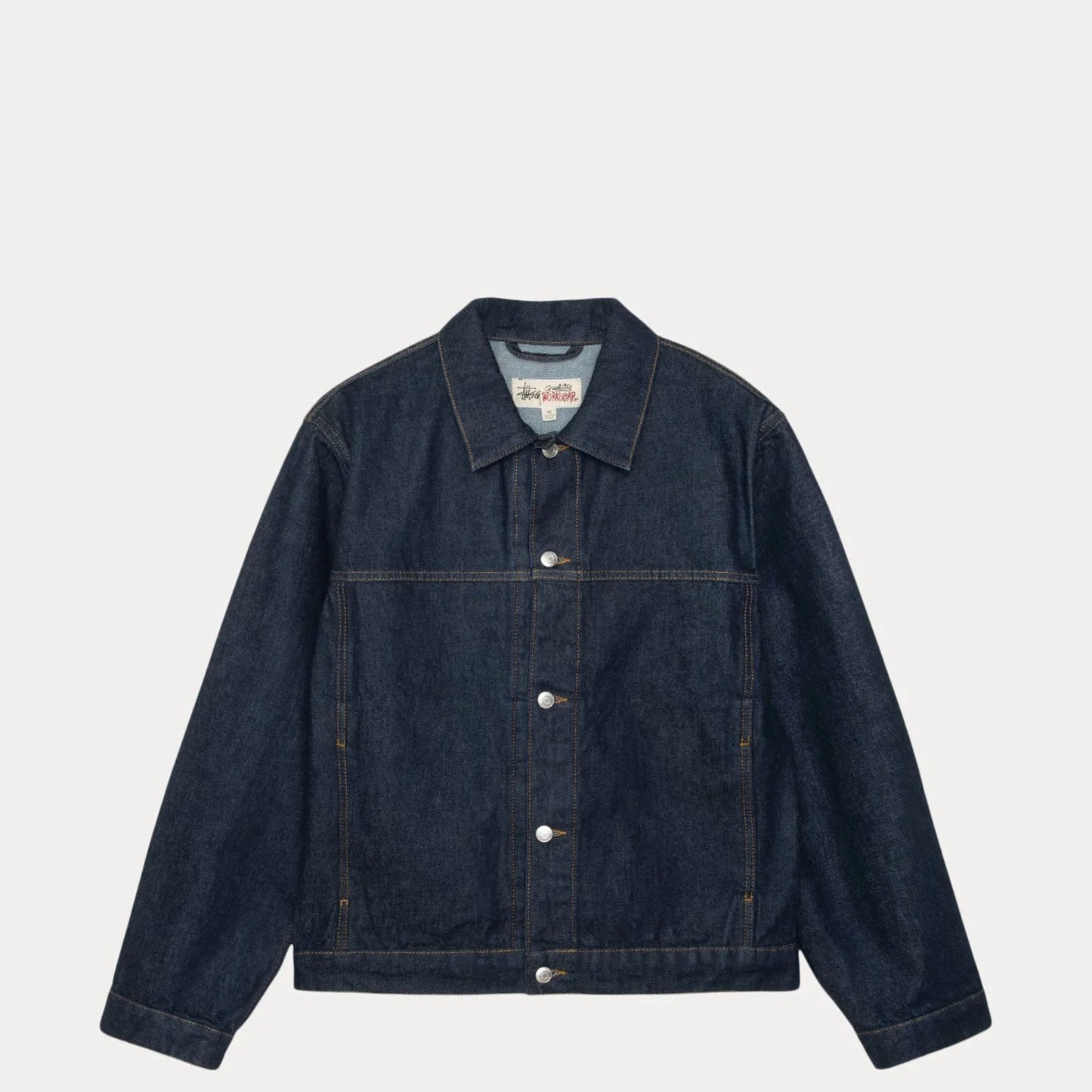Stussy Trucker Denim, rinsed indigo - Tiki Room Skateboards - 1