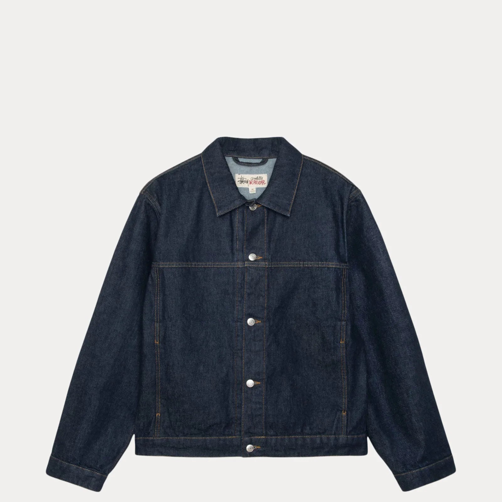 Stussy Trucker Denim, rinsed indigo - Tiki Room Skateboards - 1