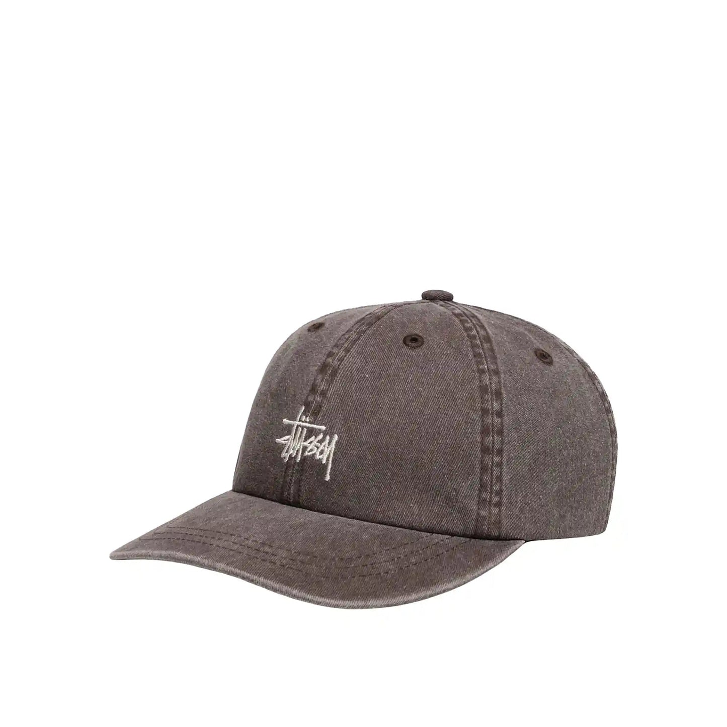 Stussy Washed Basic Low Pro Cap, mocha - Tiki Room Skateboards - 1