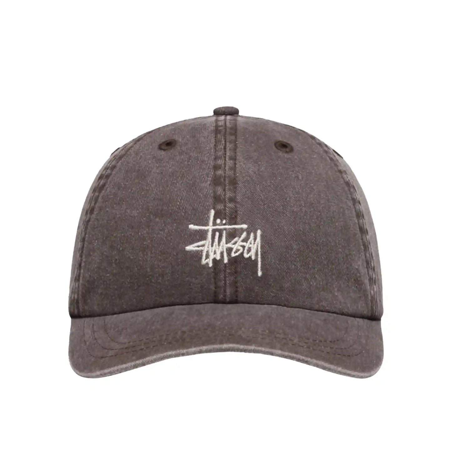 Stussy Washed Basic Low Pro Cap, mocha - Tiki Room Skateboards - 3