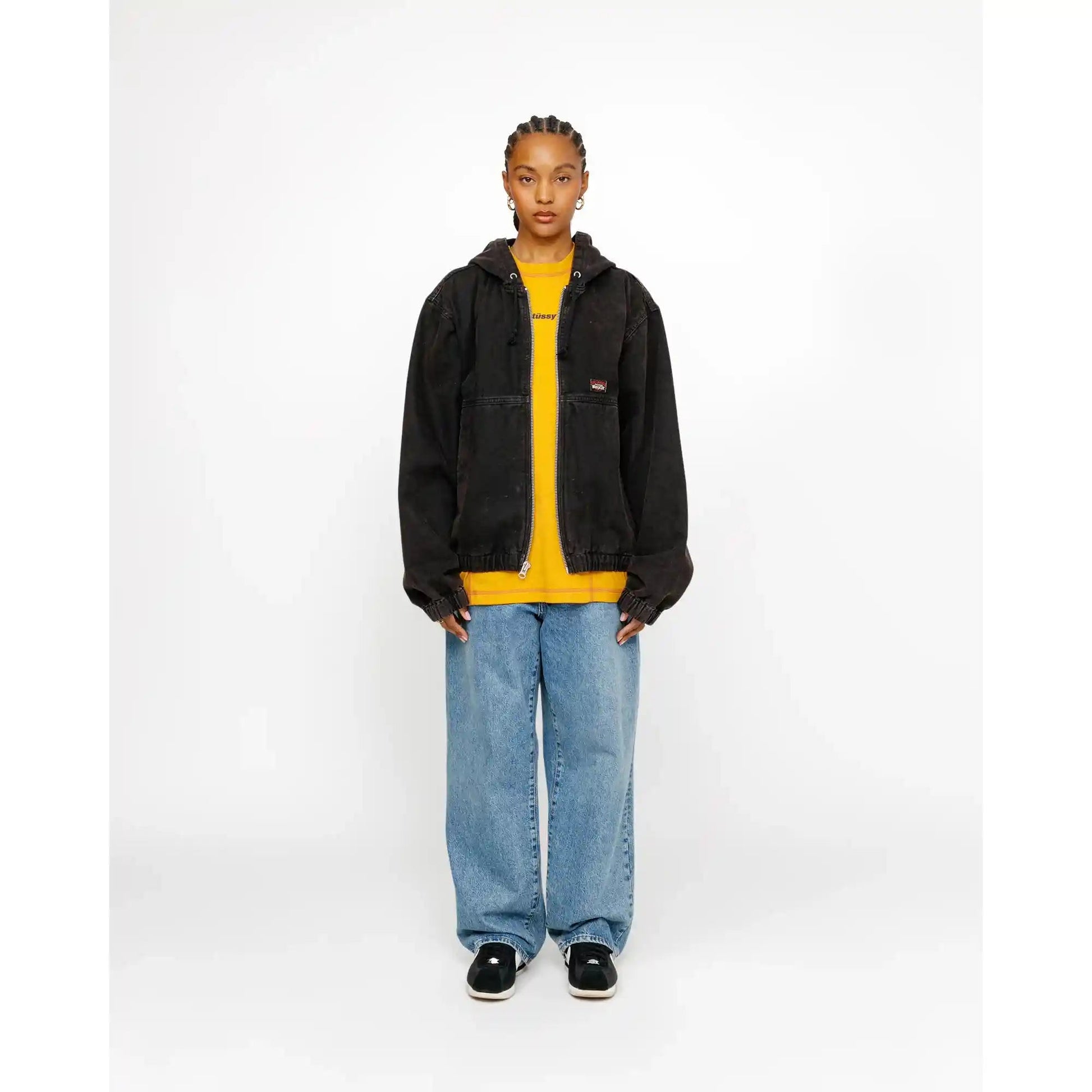 Stussy Work Jacket Unlined Canvas, black - Tiki Room Skateboards - 4