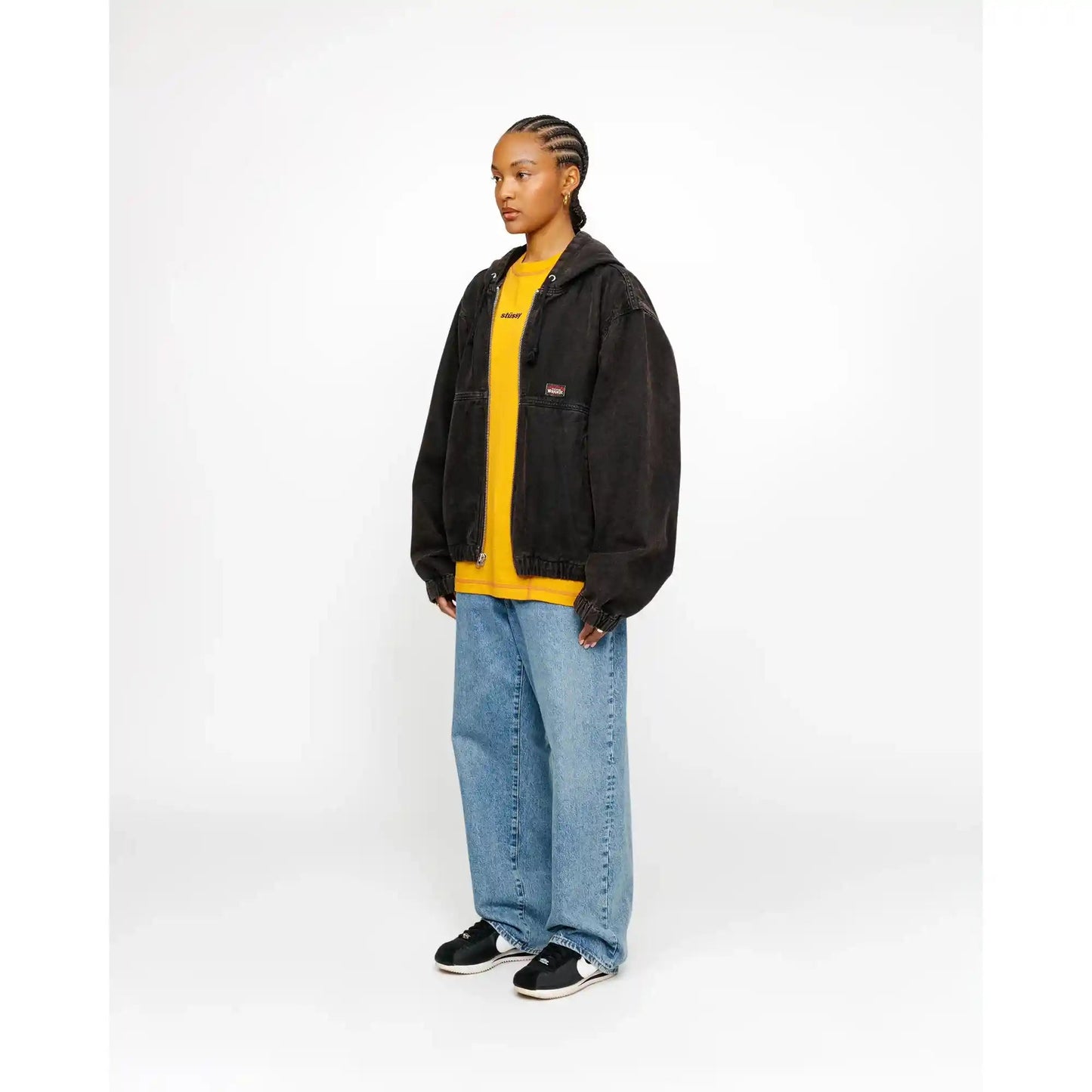 Stussy Work Jacket Unlined Canvas, black - Tiki Room Skateboards - 6