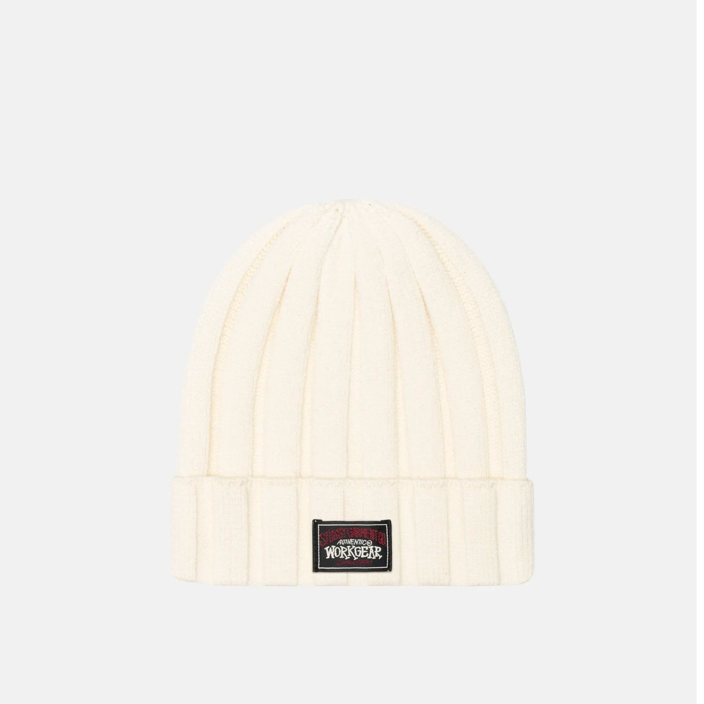 Stussy Workwear Cuff Beanie, ivory - Tiki Room Skateboards - 1