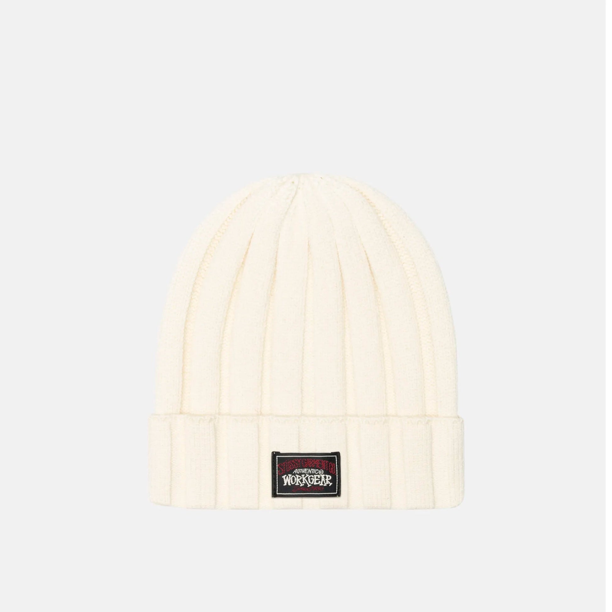 Stussy Workwear Cuff Beanie, ivory - Tiki Room Skateboards - 1