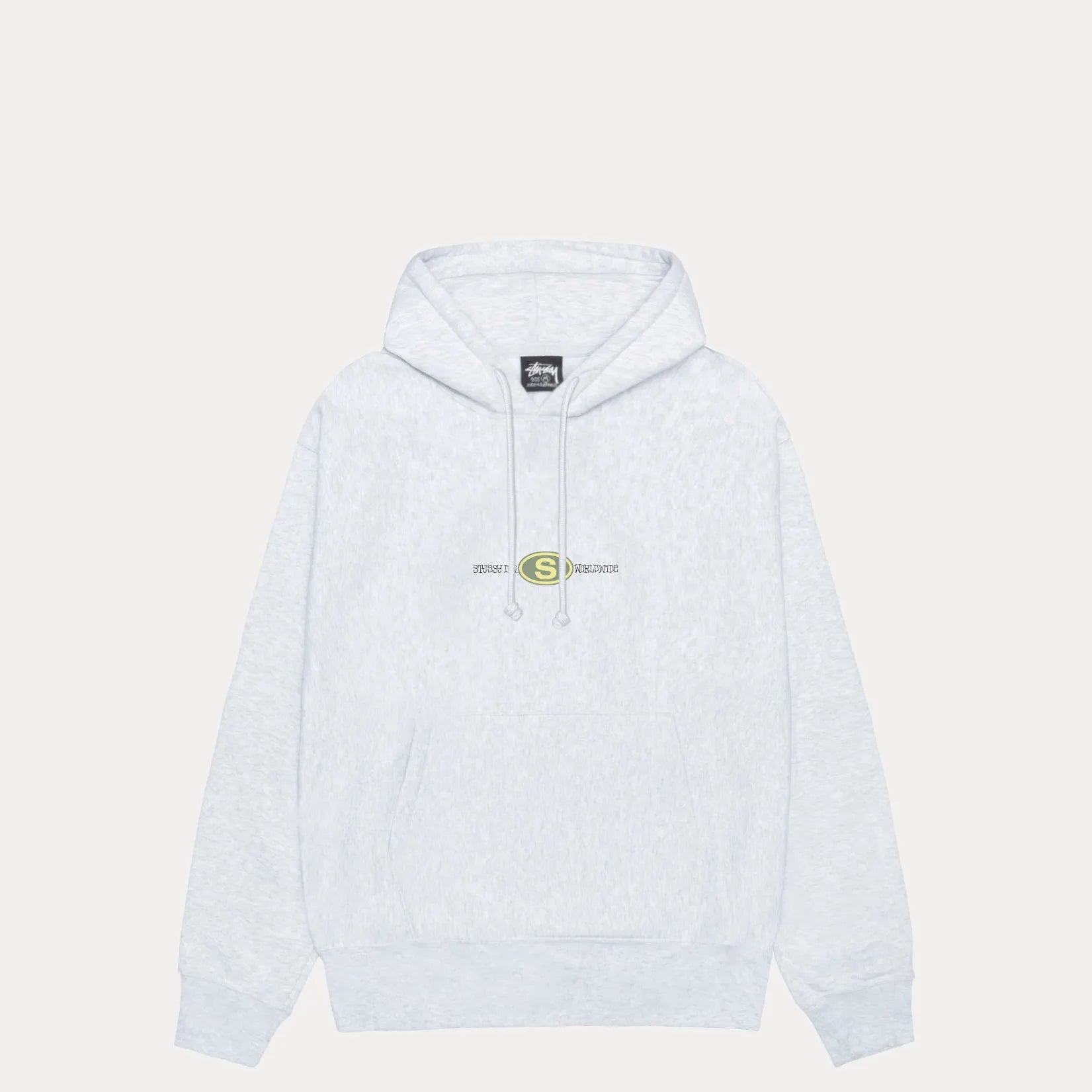 Stussy Worldwide Dot Hood, ash heather - Tiki Room Skateboards - 1