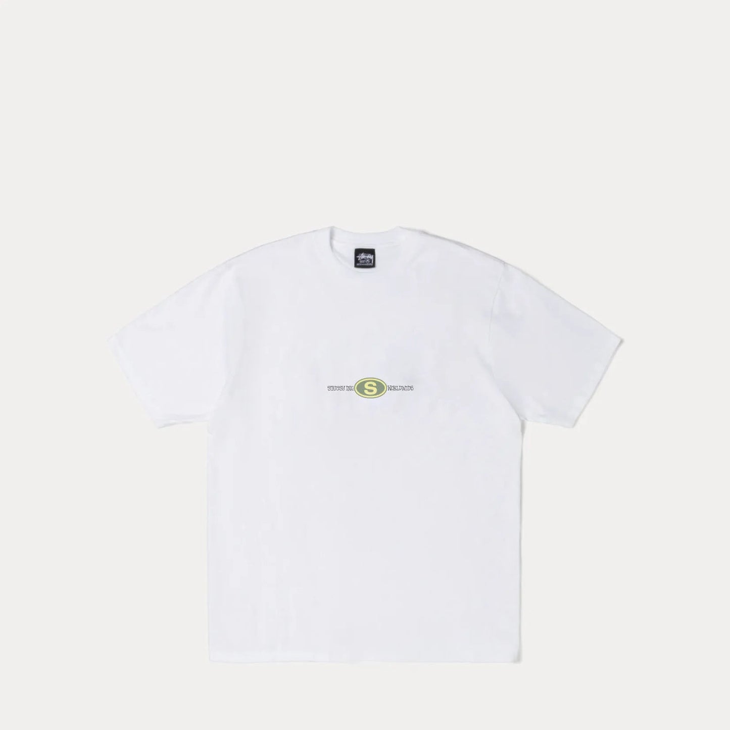 Stussy Worldwide Dot Tee, white - Tiki Room Skateboards - 1