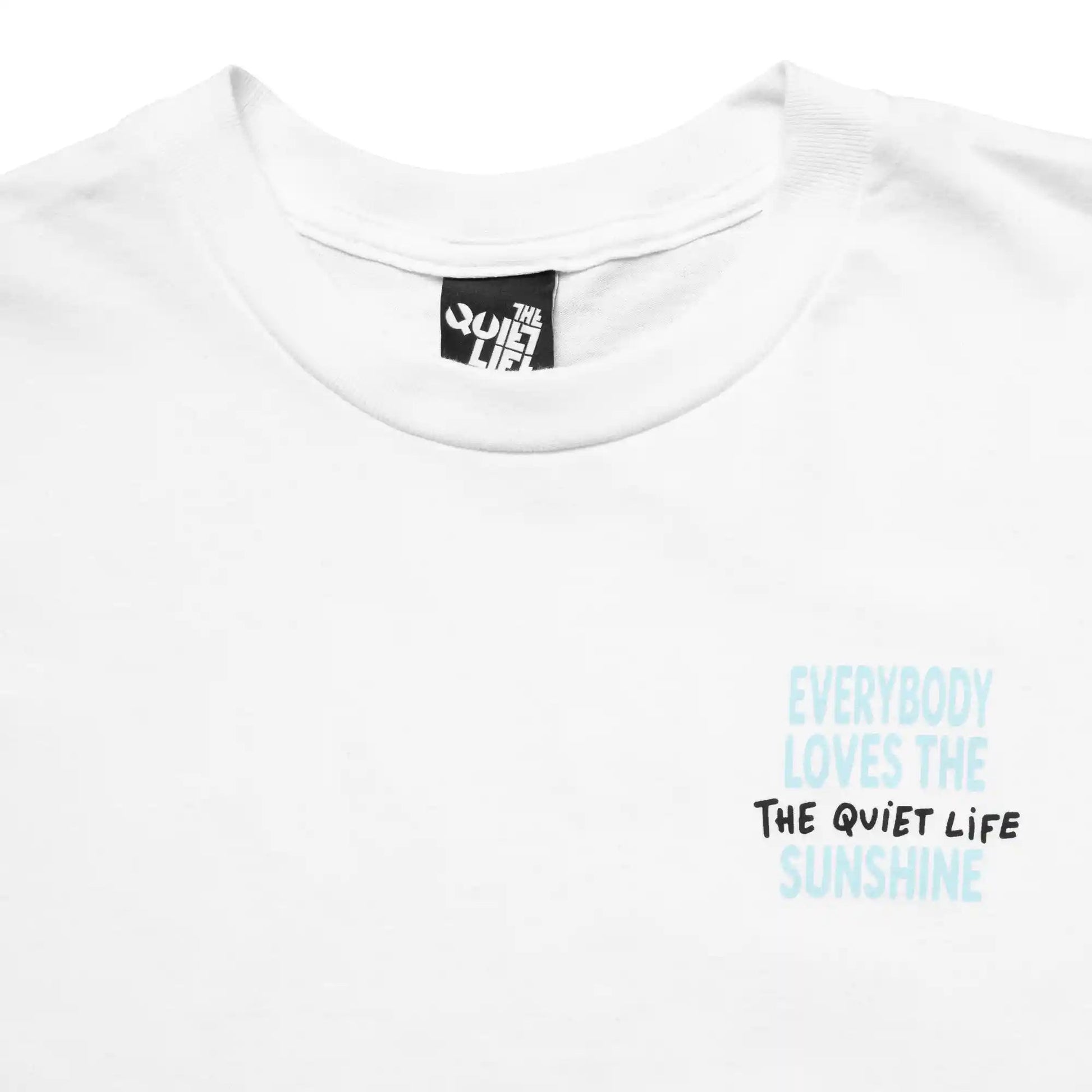 The Quiet life Everybody Love Sun Tee, white - Tiki Room Skateboards - 4