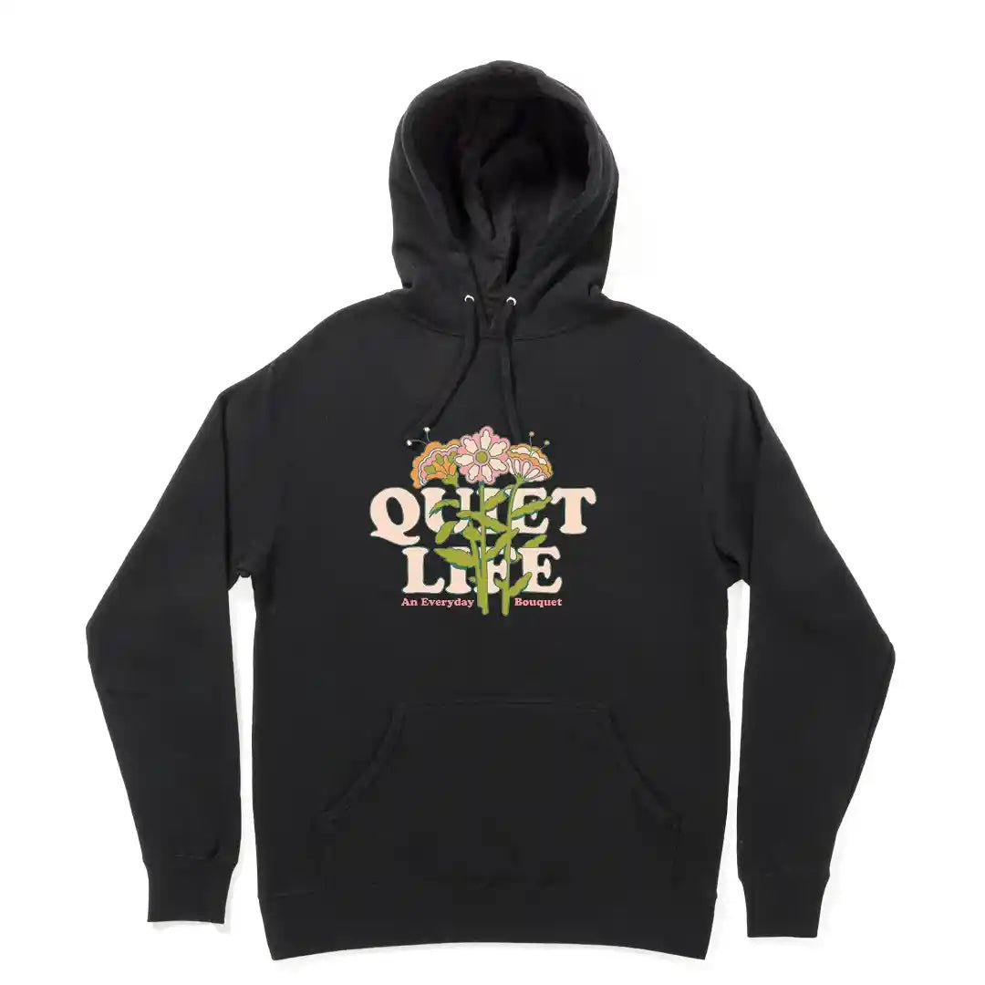 The Quiet Life Everyday Bouquet Hood, black - Tiki Room Skateboards - 1