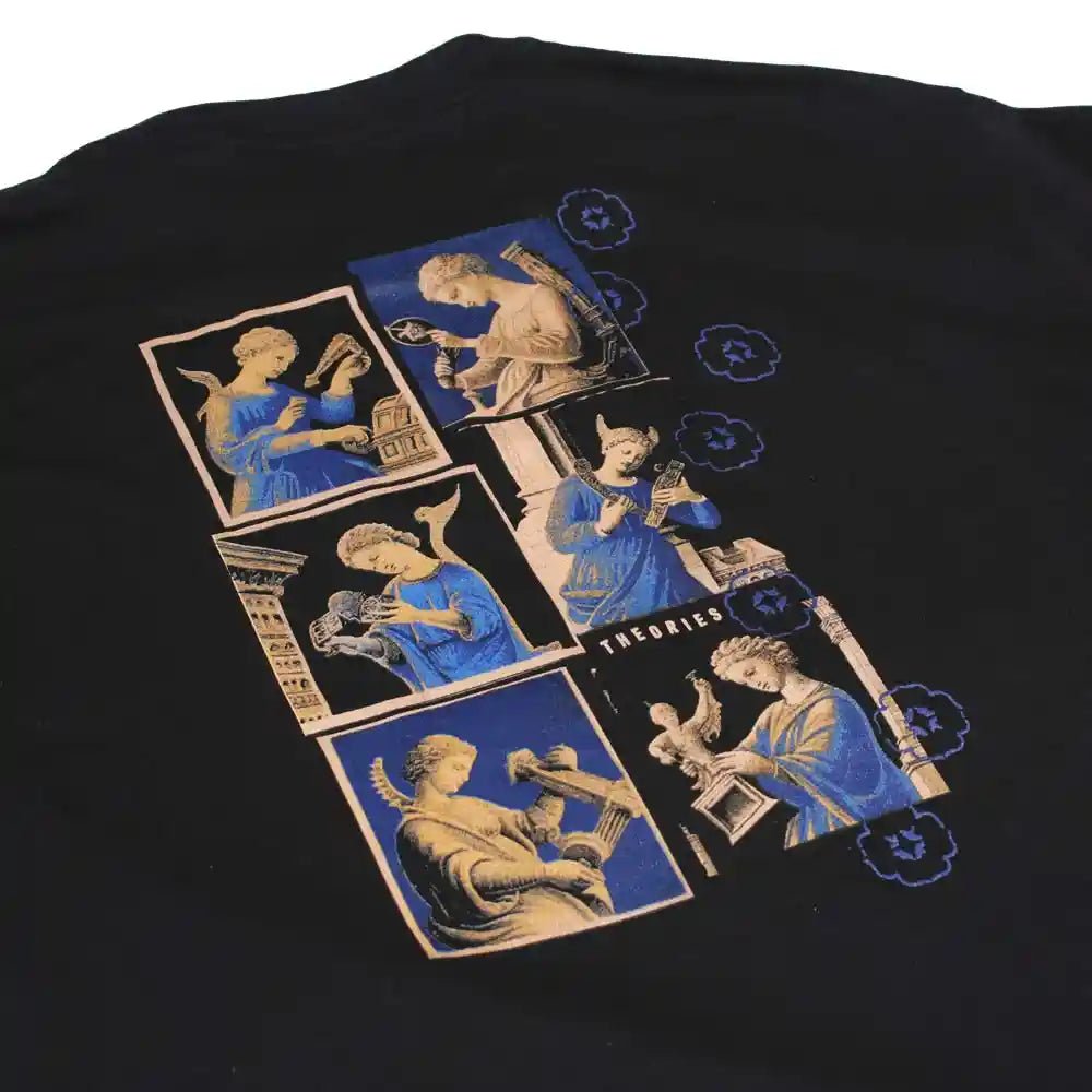 Theories Architects In Blue Tee, black - Tiki Room Skateboards - 3