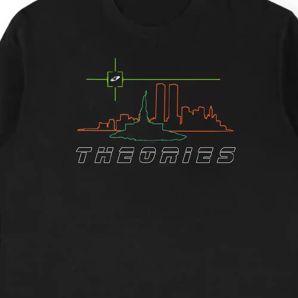 Theories Crosshairs Long Sleeve Tee, black - Tiki Room Skateboards - 2