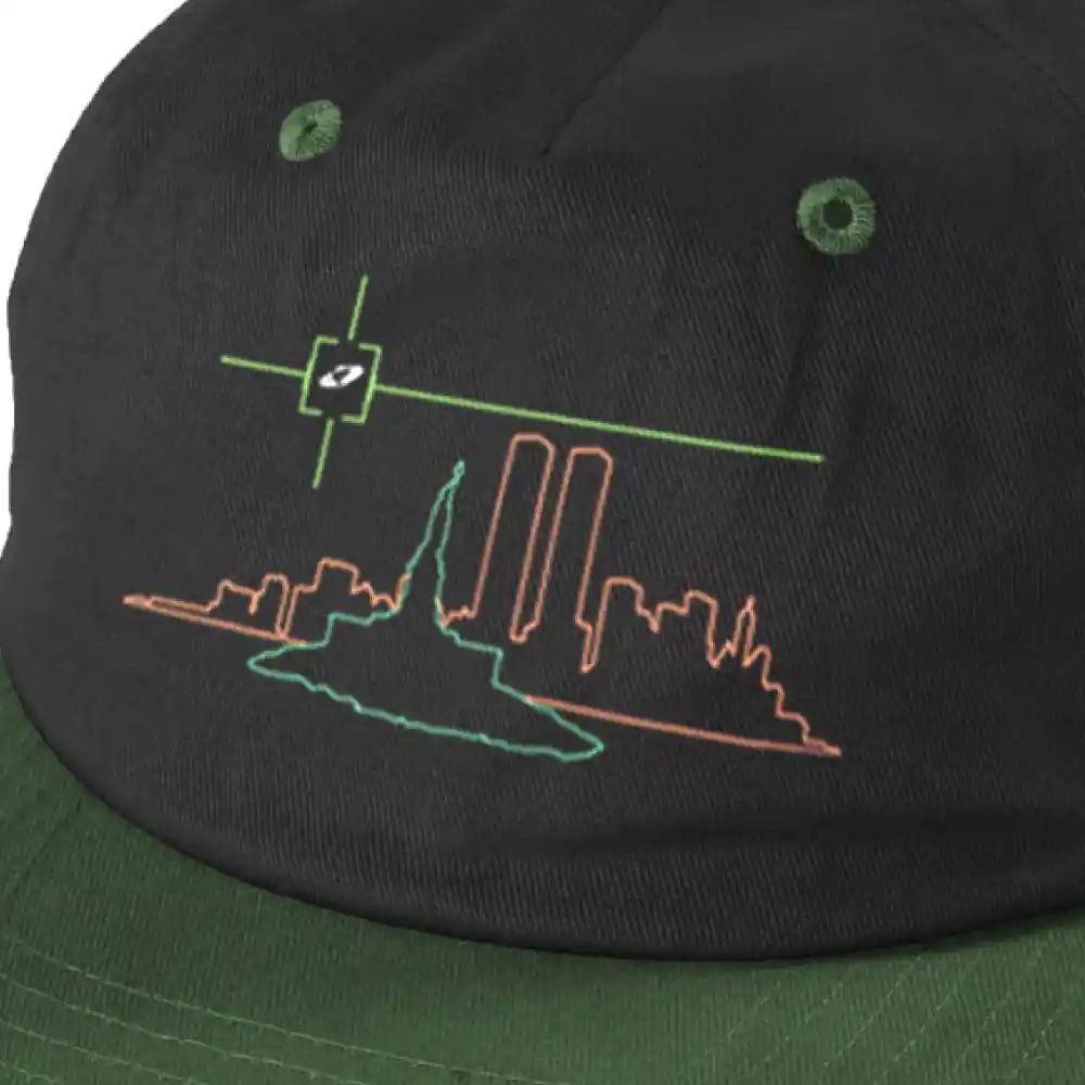 Theories Crosshairs Snapback, black green - Tiki Room Skateboards - 2