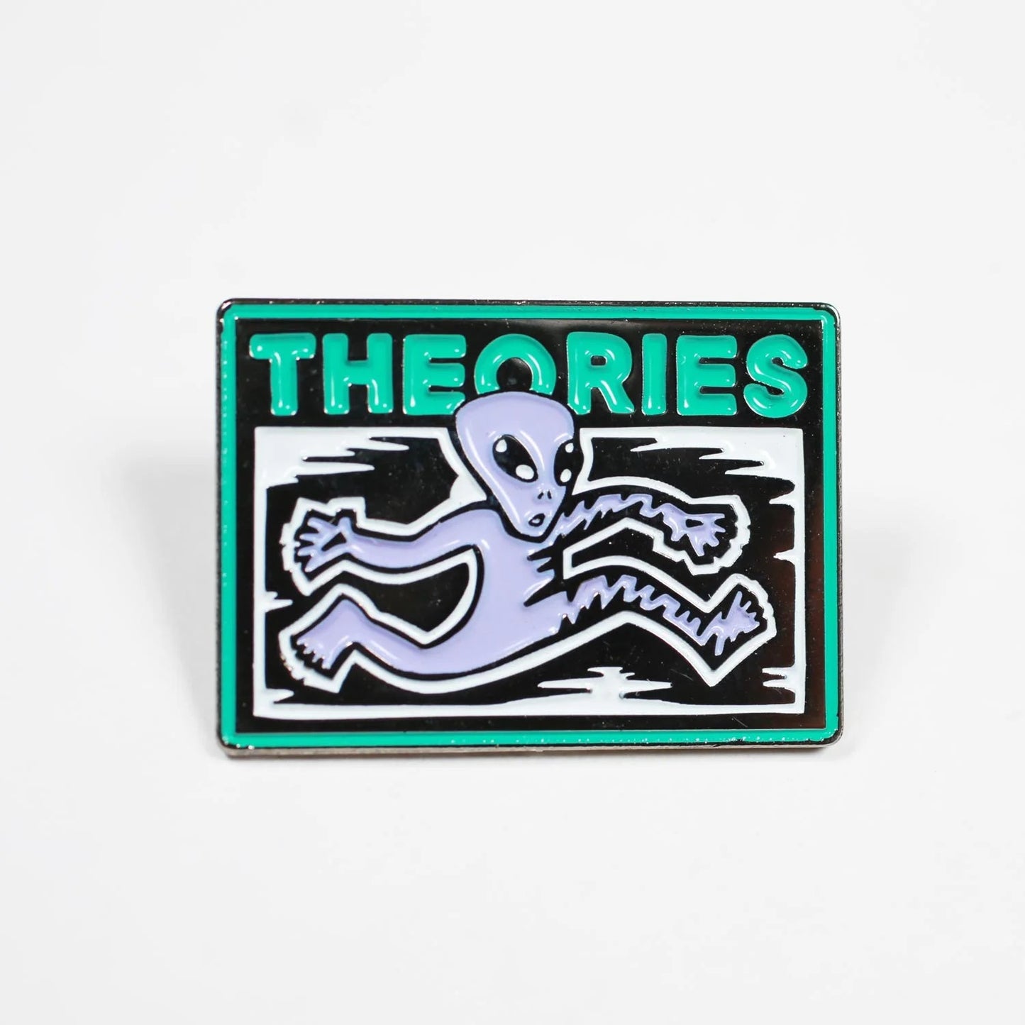 Theories Enigma Enamel Pin - Tiki Room Skateboards - 1