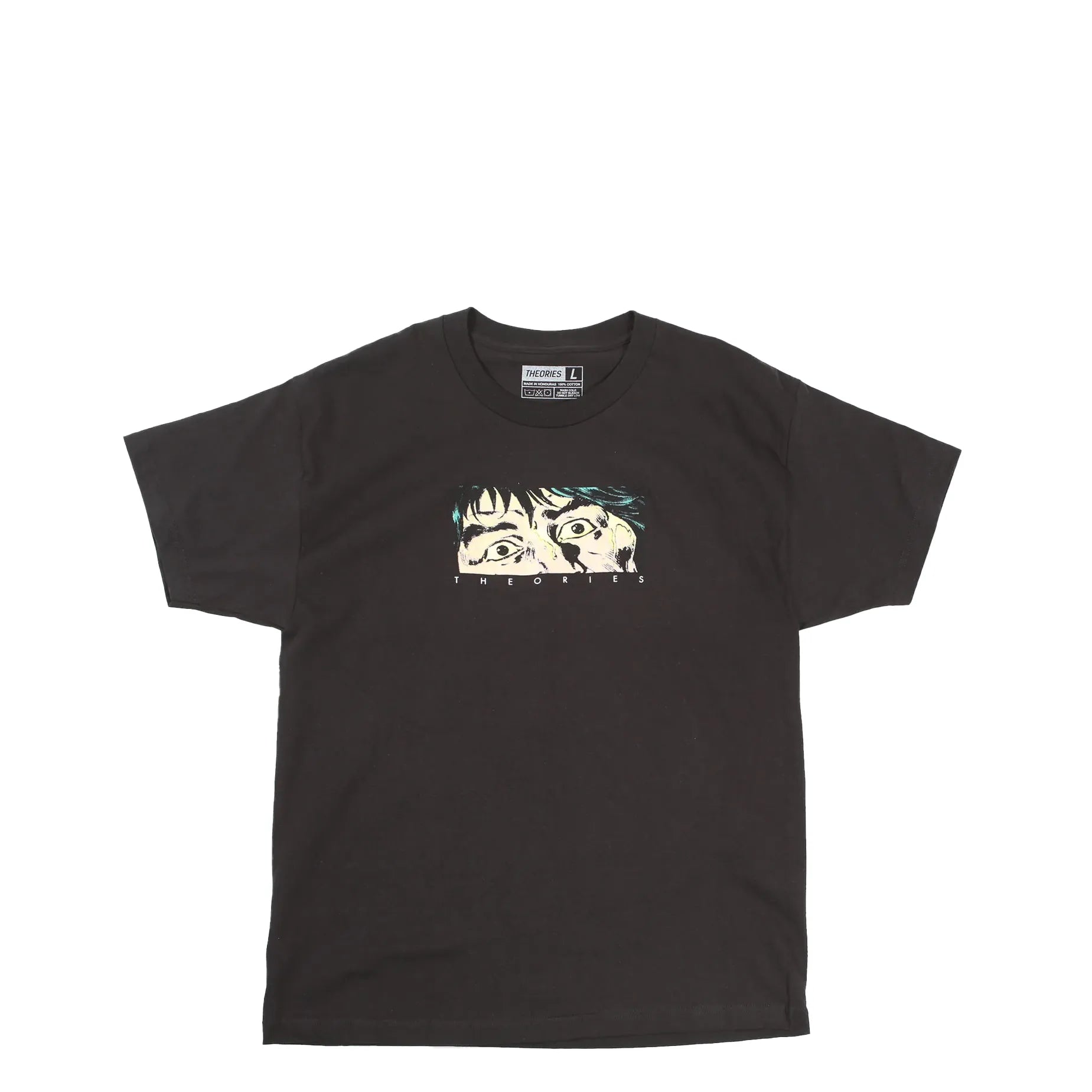 Theories Fixate Tee, black - Tiki Room Skateboards - 1