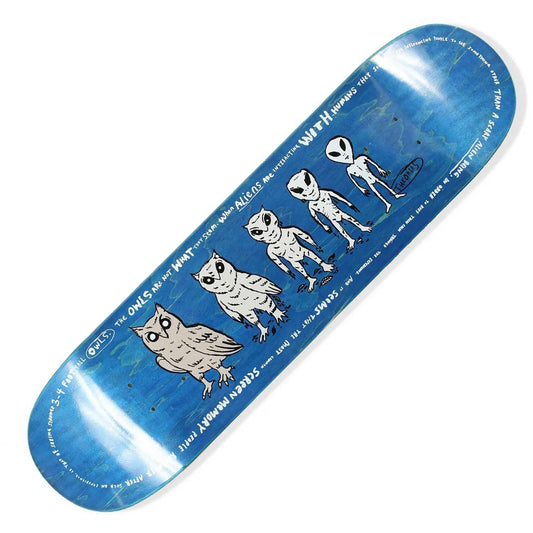Theories Owlien Deck (8.25”) - Tiki Room Skateboards - 1