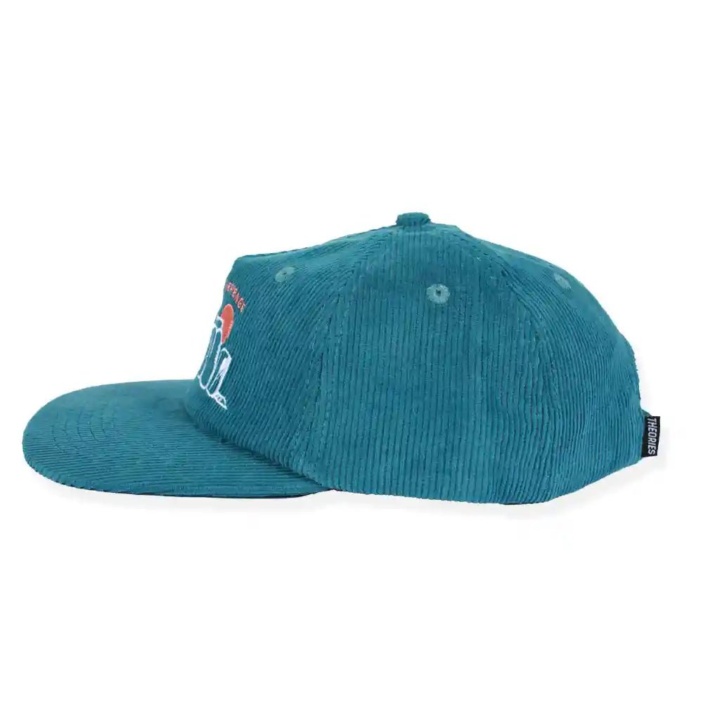 Theories Salisbury Plain Corduroy Snapback Hat, jade - Tiki Room Skateboards - 4