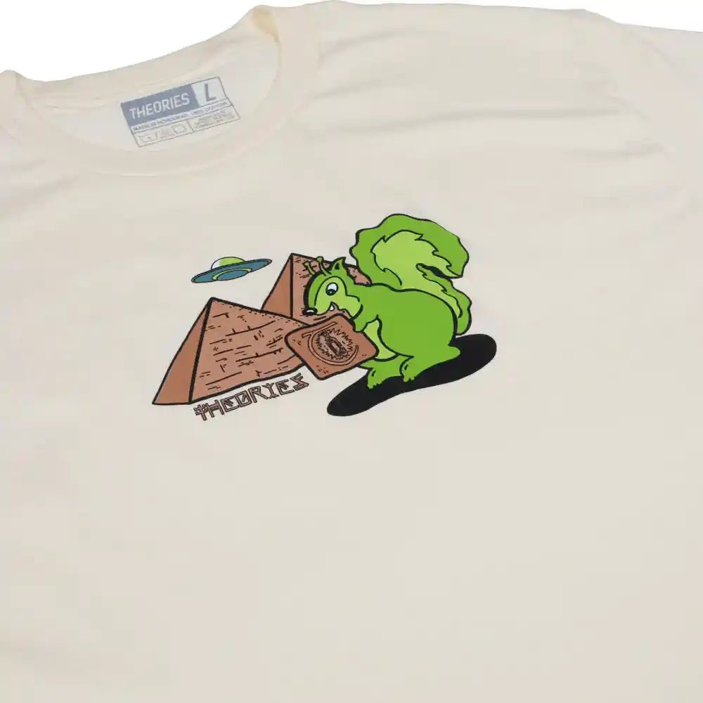 Theories The Builder Tee, cream - Tiki Room Skateboards - 2