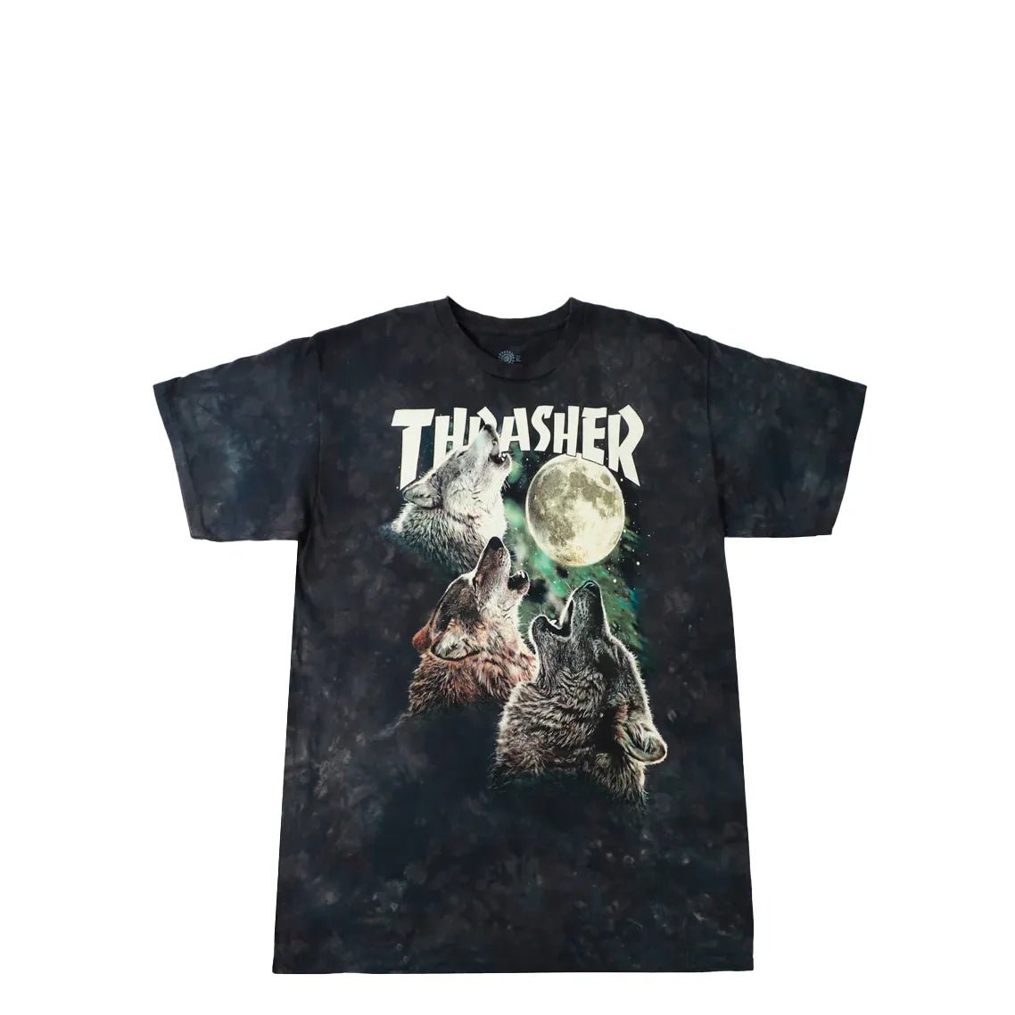 Thrasher X Mountain Co. Wolves T-Shirt, green - Tiki Room Skateboards - 1