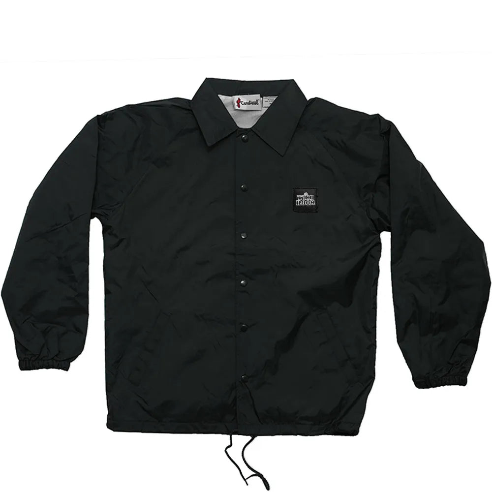 Tiki Room OG Patch Nylon Coach Jacket, black