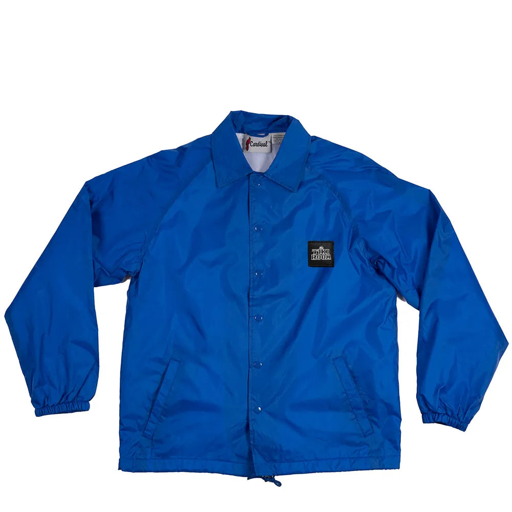 Tiki Room OG Patch Nylon Coach Jacket, royal