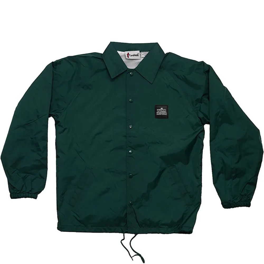 Tiki Room OG Patch Nylon Coach Jacket, green