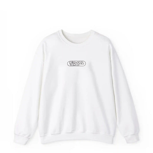 Tiki Room 30th Pill Logo Crewneck Sweater, white - Tiki Room Skateboards - 1